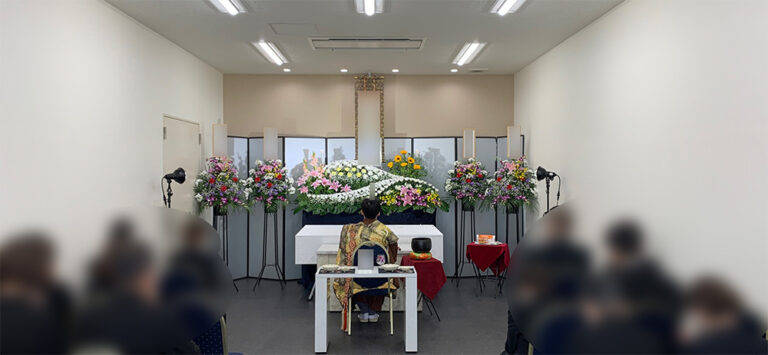 2023年5月20日 御幣島西栄寺中式場 家族葬 プラン35 親族12名 仏式 大阪市立北斎場入場