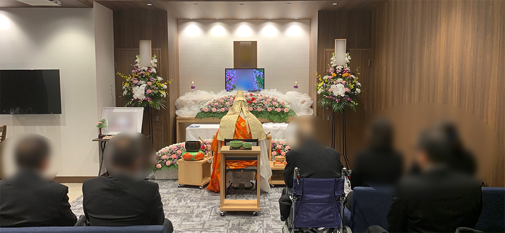 2023年6月10日 泉大津ホール 家族葬 親族15名 いずみ霊園入場