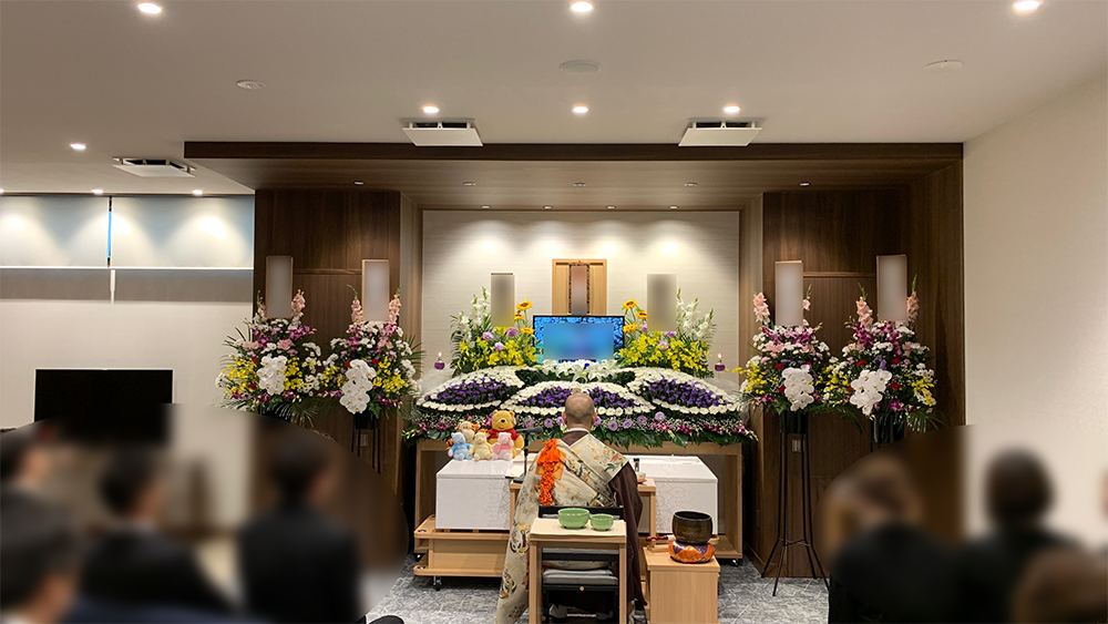 2023年6月11日 熊取ホール 家族葬 家族葬プラン47 親族25名 仏式 熊取町立斎場入場