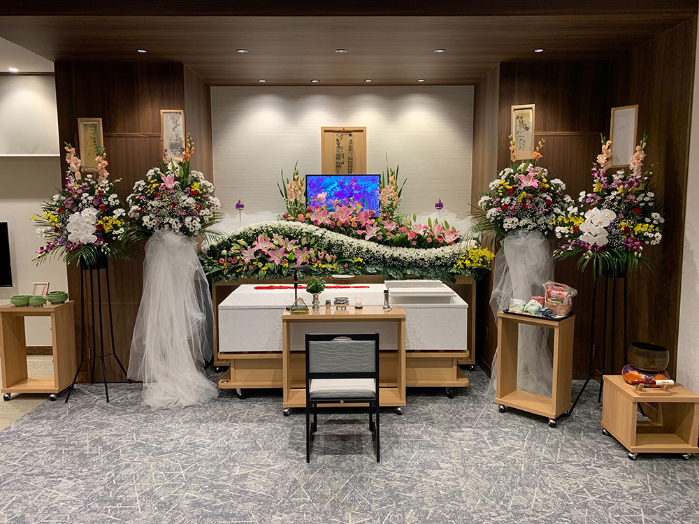 2023年11月16日 熊取ホール 家族葬スタンダードプラン 親族6名 仏式 熊取町営斎場入場