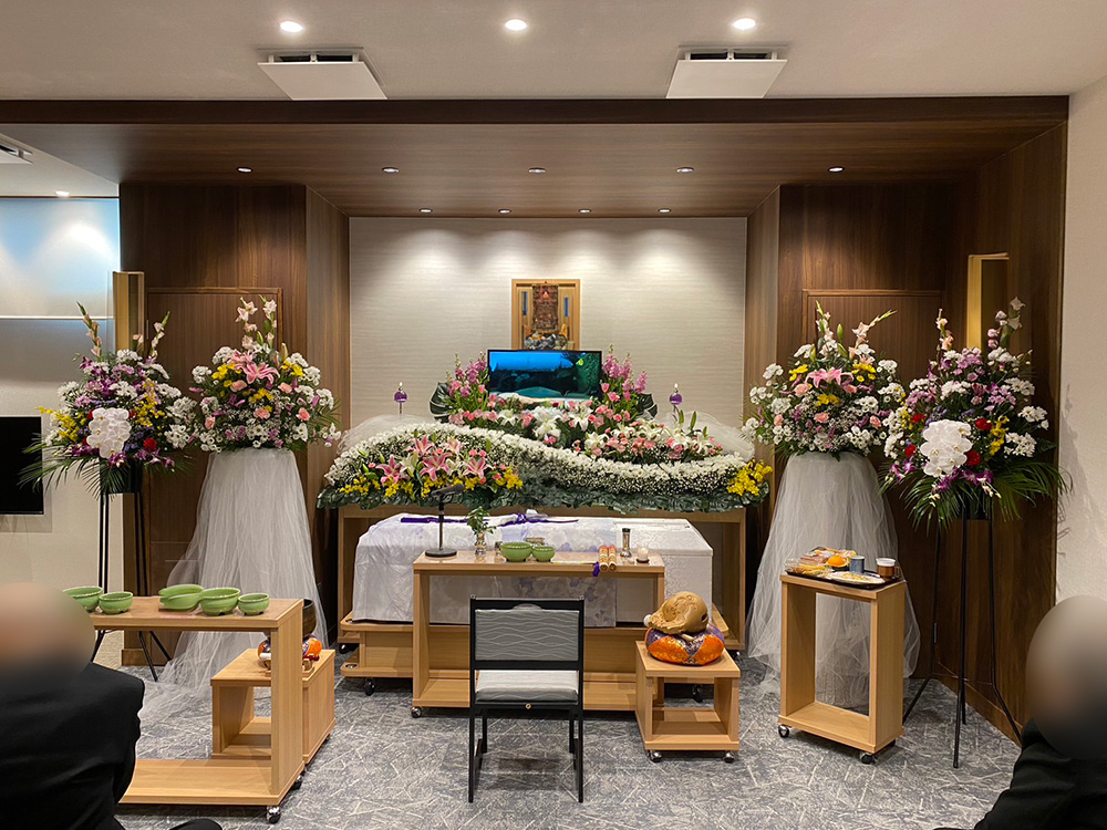2024年1月5日 熊取ホール 1日葬 スタンダードライトプラン 親族19名 仏式 熊取町営斎場入場