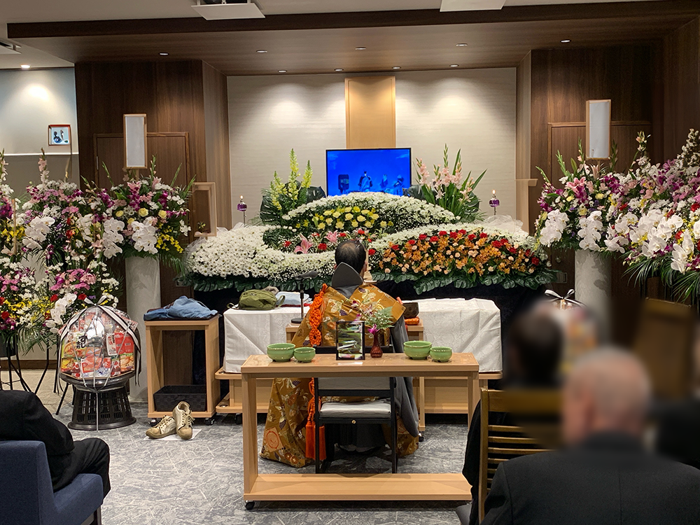 2024年2月1日 熊取ホール 家族葬 親族24名 一般9名 仏式 熊取町営斎場入場
