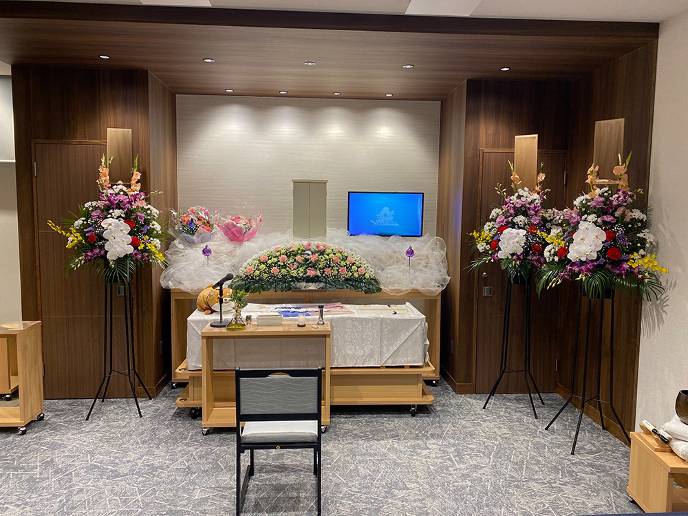 2024年2月25日 熊取ホール 1日葬 親族11名 友人葬 熊取町営斎場入場