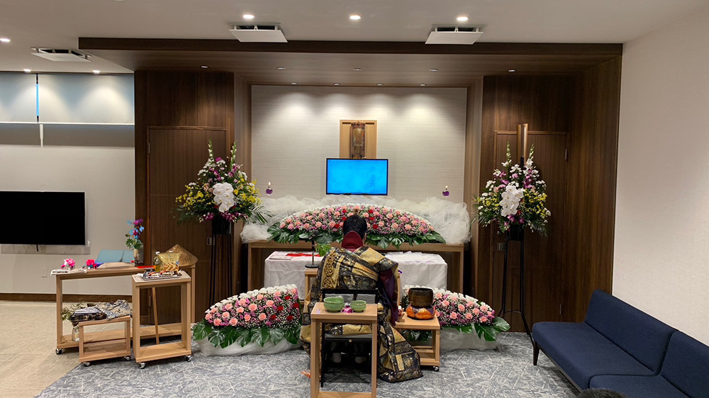 2024年2月6日 熊取ホール 家族葬 親族4名 仏式 熊取町営斎場入場