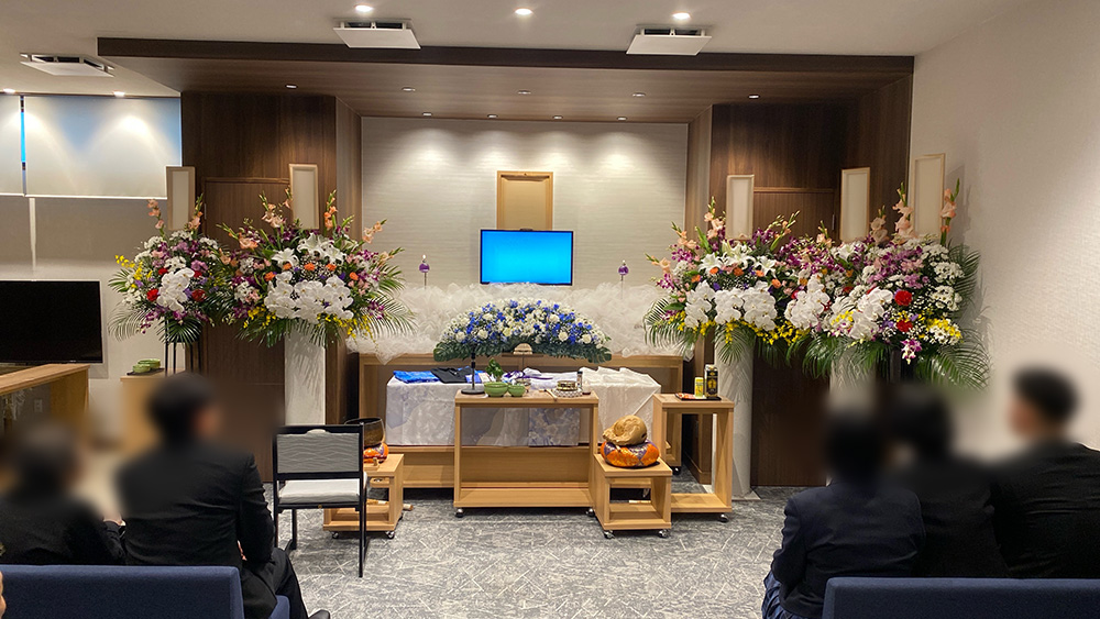 2024年3月2日 熊取ホール 1日葬 親族16名 仏式 熊取町営斎場入場